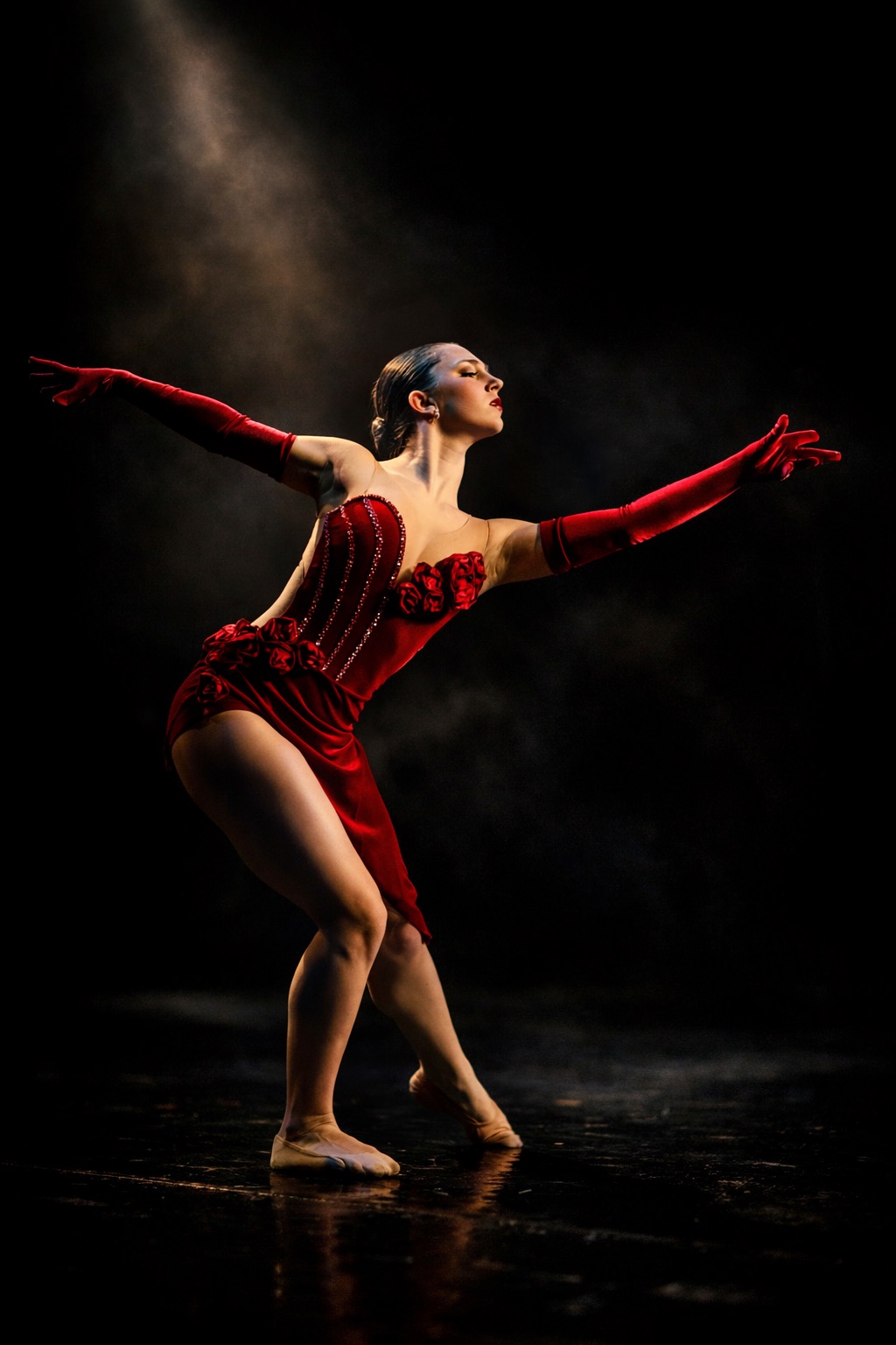 Custom costume performer on stage